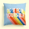 Cushion cover HappyFriday Aware Do it Multicolour 50 x 50 cm 2 Pieces