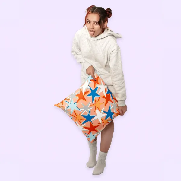 Cushion cover HappyFriday Aware Do it Multicolour 50 x 50 cm 2 Pieces