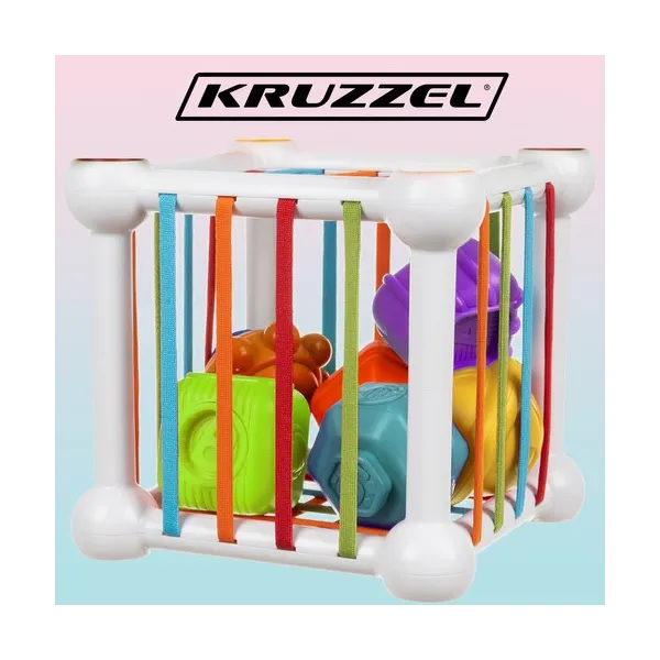 Rūšiuoklis – sensorinis kubas Kruzzel 20377