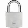 Key padlock Yale Rectangular Silver