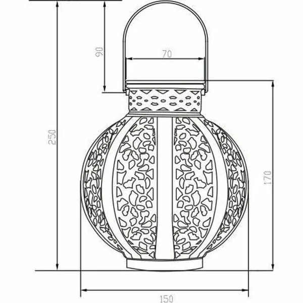 Solar lamp Galix Beige