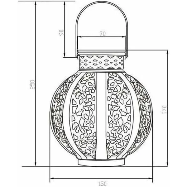 Solar lamp Galix Beige