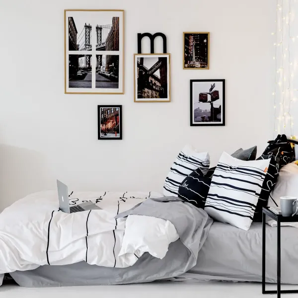 Nordic cover HappyFriday Blanc My love Multicolour 220 x 220 cm