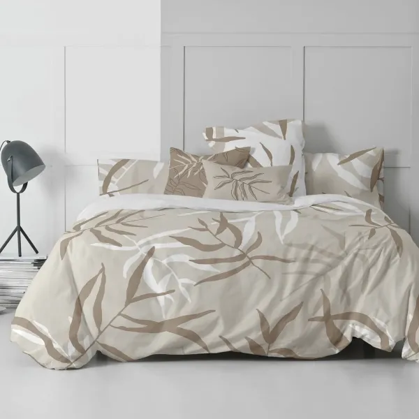 Nordic cover HappyFriday Blanc Maple Multicolour 155 x 220 cm