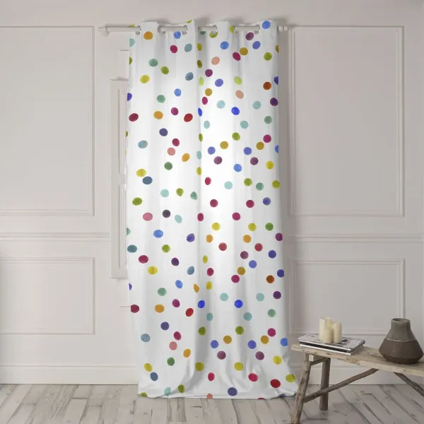 Curtain HappyFriday Confetti Multicolour Confetti 140 x 300 cm