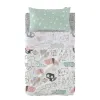 Bedding set HappyFriday Moshi Moshi Best buddies Multicolour Baby Crib 2 Pieces