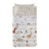 Bedding set HappyFriday Moshi Moshi Dino family Multicolour Baby Crib 2 Pieces
