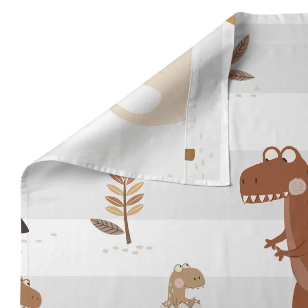 Bedding set HappyFriday Moshi Moshi Dino family Multicolour Baby Crib 2 Pieces