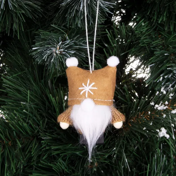 8cm Christmas decoration, Christmas dwarf, brown gnome