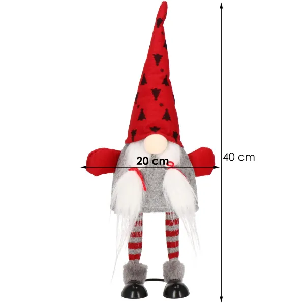 Christmas decoration – gnome Springos CA0102, 42 cm