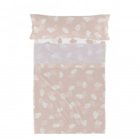 Bedding set HappyFriday Basic Kids Clouds Pink Single 2 Pieces