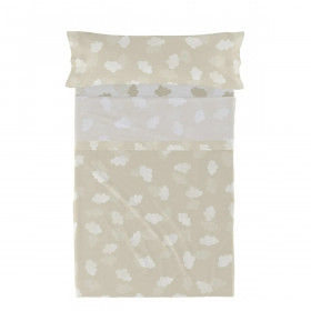 Bedding set HappyFriday Basic Kids Clouds Beige Single 180 x 270 cm 2 Pieces