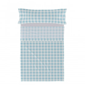 Bedding set HappyFriday Basic Kids Vichy Blue Single 2 Pieces