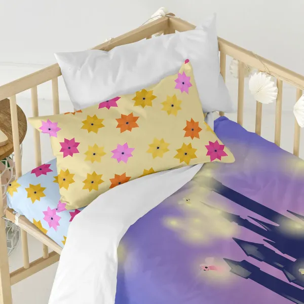 Duvet cover set HappyFriday Mr Fox Long braid Multicolour 2 Pieces