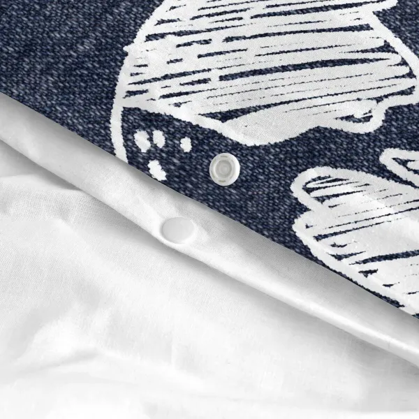 Duvet cover set HappyFriday Mr Fox Starspace Multicolour Single 2 Pieces