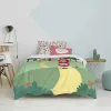 Duvet cover set HappyFriday Mr Fox Red riding hood Multicolour Single 2 Pieces