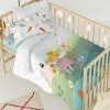 Duvet cover set HappyFriday Mr Fox Dreaming Multicolour Baby Crib 2 Pieces