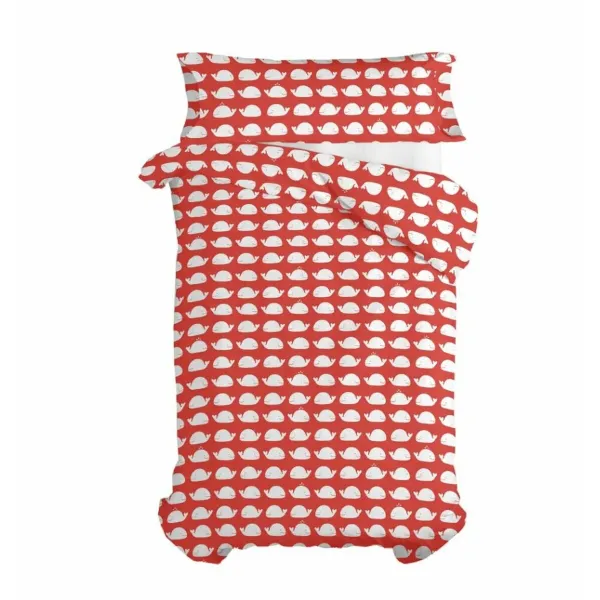 Duvet cover set HappyFriday Mr Fox Wooden puppet Multicolour Single 2 Pieces