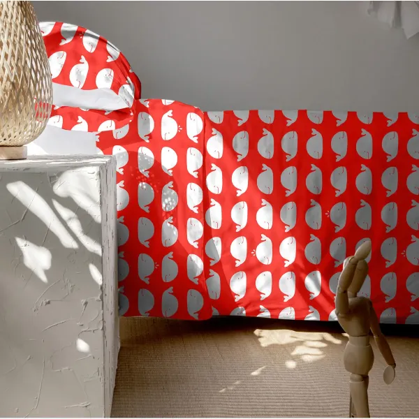 Duvet cover set HappyFriday Mr Fox Wooden puppet Multicolour Single 2 Pieces