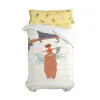 Duvet cover set HappyFriday Mr Fox Jungle life Multicolour Single 2 Pieces
