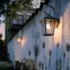 Wall Light Philips 17236/30/PN Black Aluminium 60 W E27 Lantern (1 Unit)