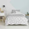 Duvet cover set HappyFriday Basic Kids Grey Single 2 Pieces