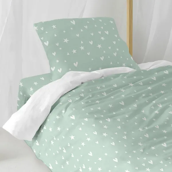 Duvet cover set HappyFriday Mini Fairy dust Multicolour Single 2 Pieces