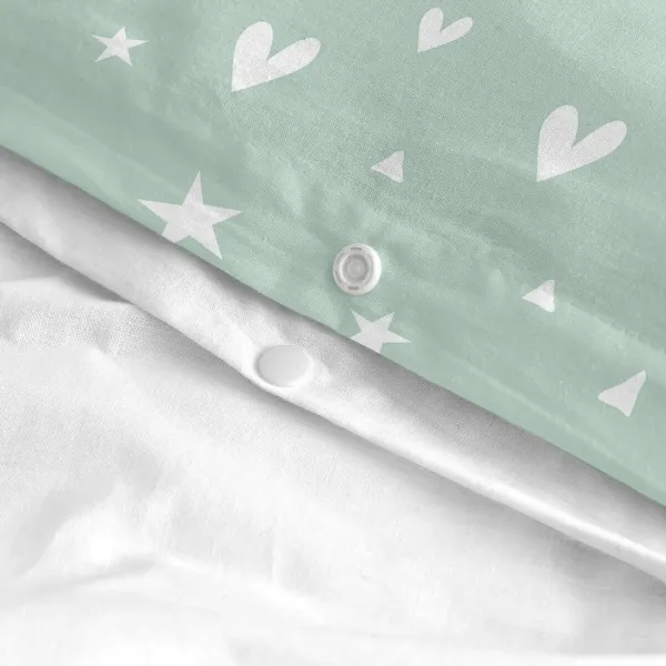 Duvet cover set HappyFriday Mini Fairy dust Multicolour Single 2 Pieces