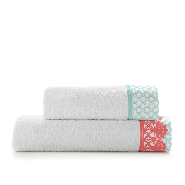 Towel set HappyFriday Chinoiserie Multicolour 2 Pieces