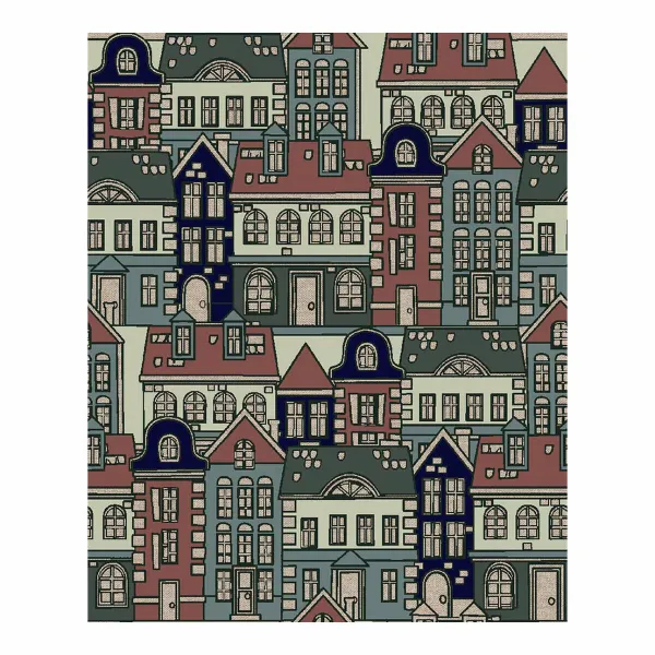 Nordic cover Kids&Cotton Huali Small Blue White 175 Threads 180 x 220 cm 180 x 240 cm