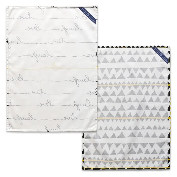 Kitchen Cloth HappyFriday Blanc Live Multicolour 70 x 50 cm (2 Units)