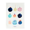 Kitchen Cloth HappyFriday Xmas Balls Multicolour 70 x 50 cm (2 Units)