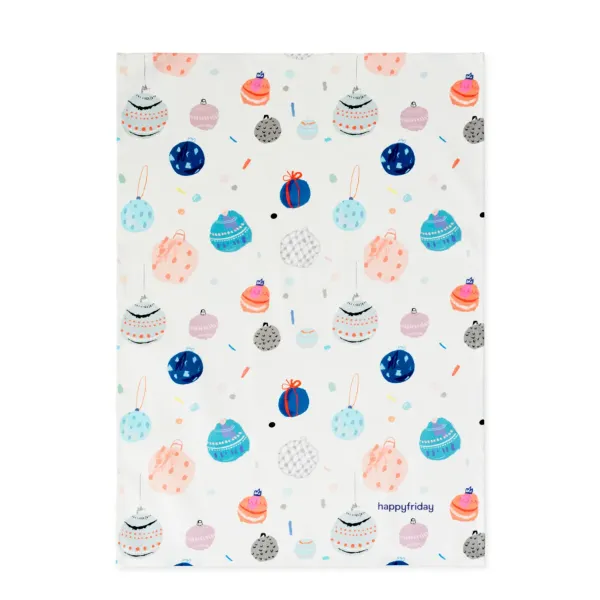 Kitchen Cloth HappyFriday Xmas Balls Multicolour 70 x 50 cm (2 Units)