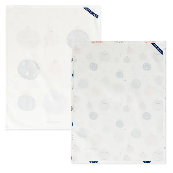 Kitchen Cloth HappyFriday Xmas Balls Multicolour 70 x 50 cm (2 Units)