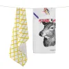 Kitchen Cloth HappyFriday Reindeer Multicolour 70 x 50 cm (2 Units)