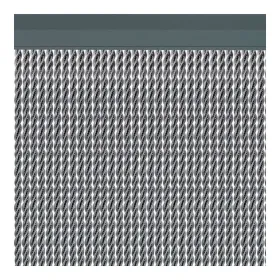 Verho Acudam Manacor Ovet Hopeinen Ulkopuoli PVC Alumiini 90 x 210 cm