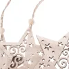 CA0665 WOODEN DECORATION 6 PCS. (STAR)