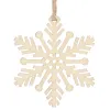 Christmas tree wooden ornament Springos CA0770, set of 6