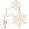 Christmas tree wooden ornament Springos CA0770, set of 6