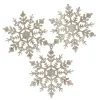 CA0754 CHRISTMAS DECORATIONS "SNOWFLAKES" 12 CM 3 PCS.