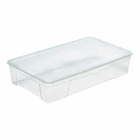 Säilytyslaatikko kannella Mondex Space Box Läpinäkyvä polypropeeni 34 L 70,5 x 42 x 15,5 cm