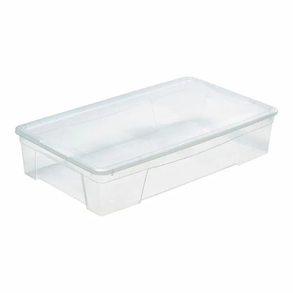 Storage Box with Lid Mondex Space Box Transparent polypropylene 34 L 70,5 x 42 x 15,5 cm