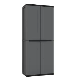 Kaappi Terry j-base 268 Tumman harmaa polypropeeni 68 x 37,5 x 163,5 cm