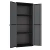 Kaappi Terry j-base 268 Tumman harmaa polypropeeni 68 x 37,5 x 163,5 cm