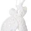 Joulukoriste valkoinen enkeli kuuseen Springos CA0049 16,5 cm