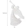 Joulukoriste valkoinen enkeli kuuseen Springos CA0049 16,5 cm