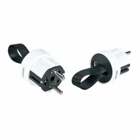 Double Socket + Switch Base Solera Mural 2p+t 250 V 16 A Graphite