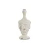 Decorative Figure Home ESPRIT White Stripped 23 x 23 x 51 cm