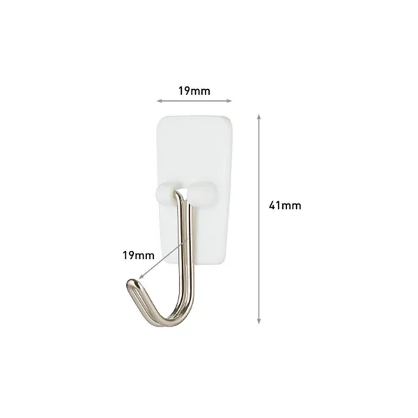 Āķis piekāršanai 3M 225 g 19 X 41 X 19 MM Balts Tērauds (3 gb.)
