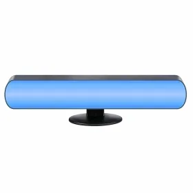 Candleholder Home ESPRIT Blue Golden Crystal 21 x 21 x 35 cm